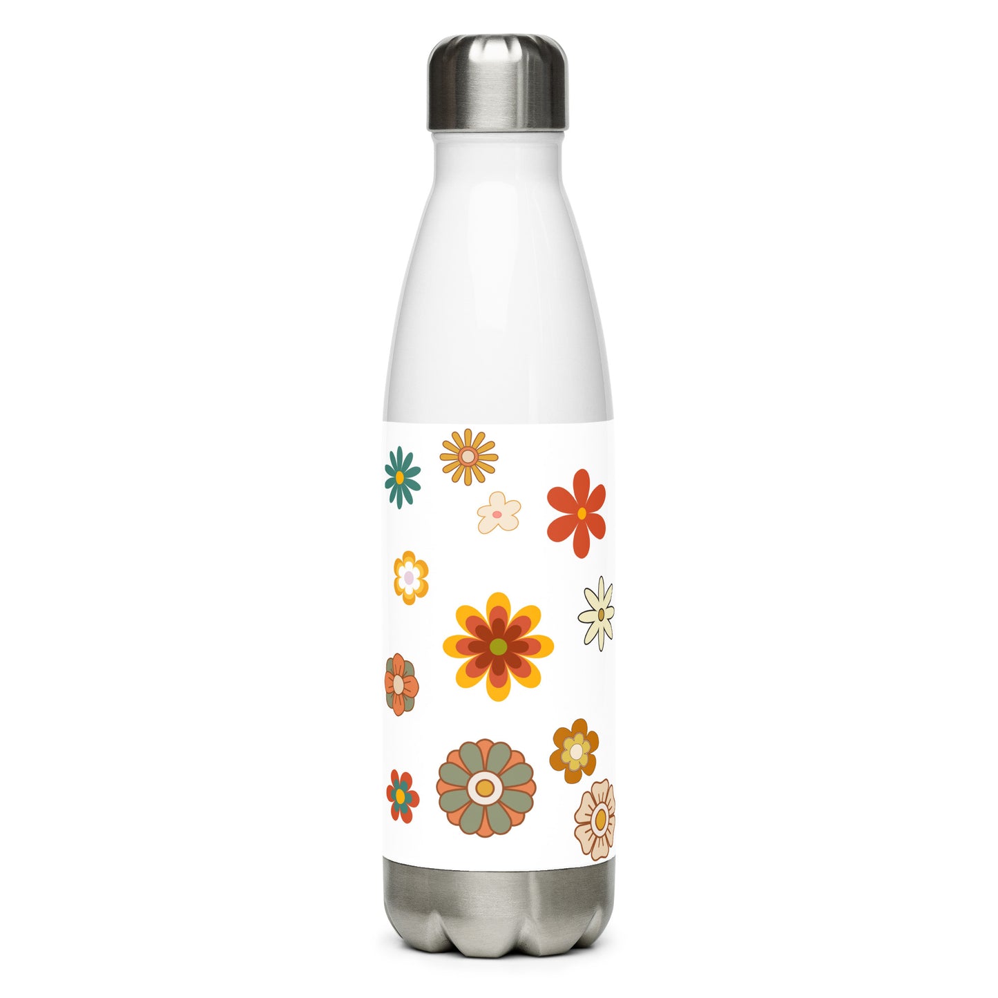 Flowers stainless steel water bottle