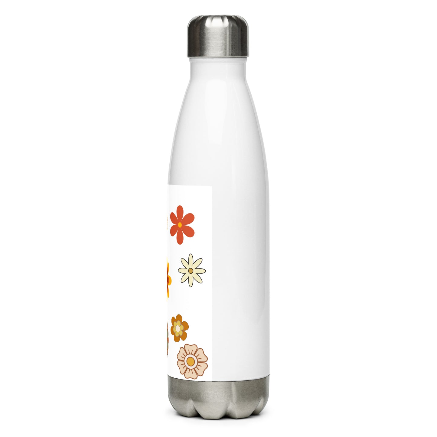 Flowers stainless steel water bottle