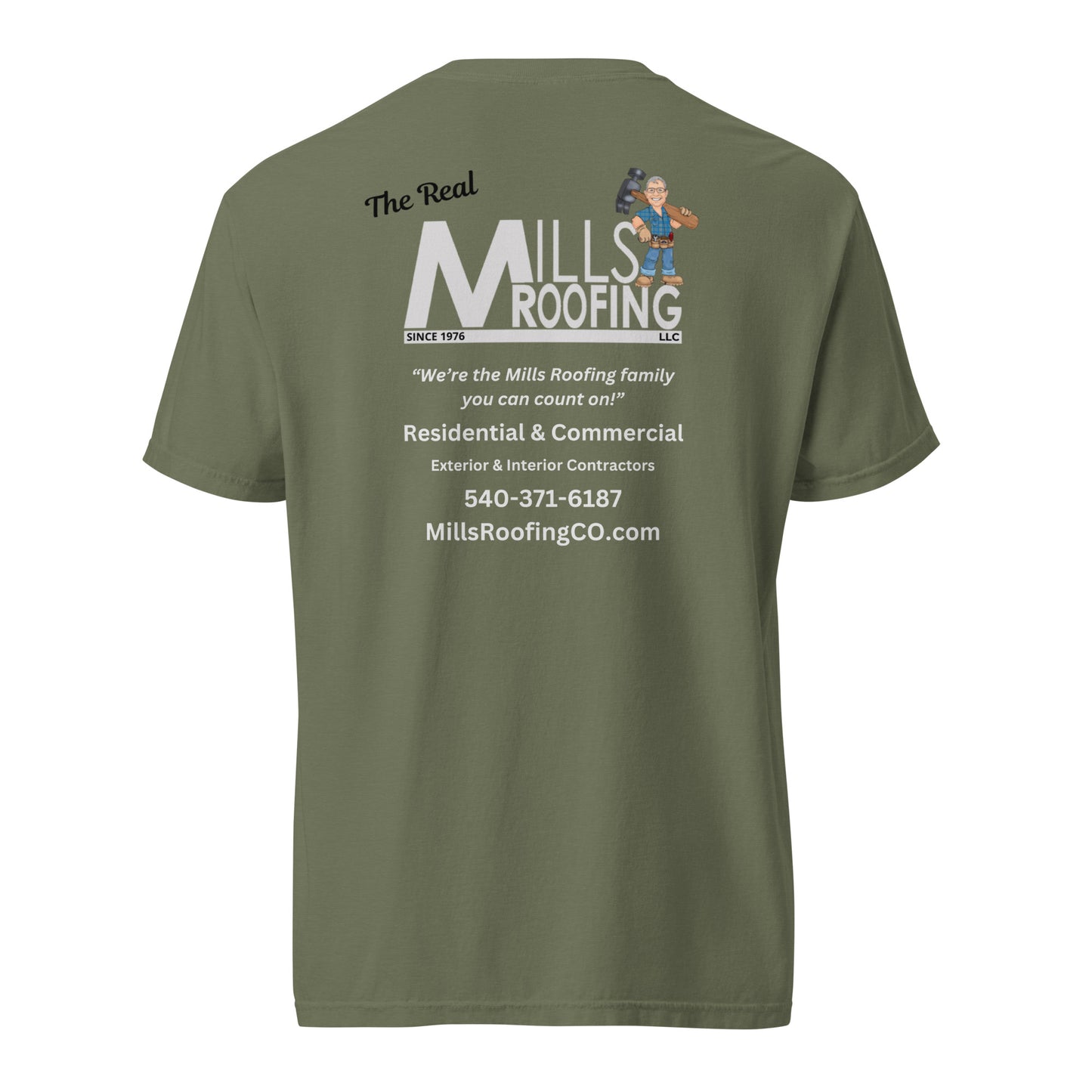 Mills Roofing White Logo
